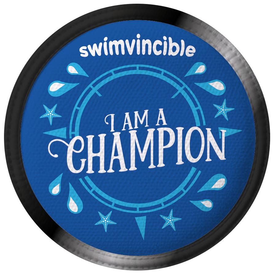 water babies team champion swimvincible badge